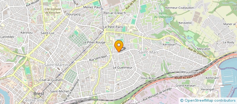 localisation de l'entreprise SCI QUITTE ANDRE  BREST