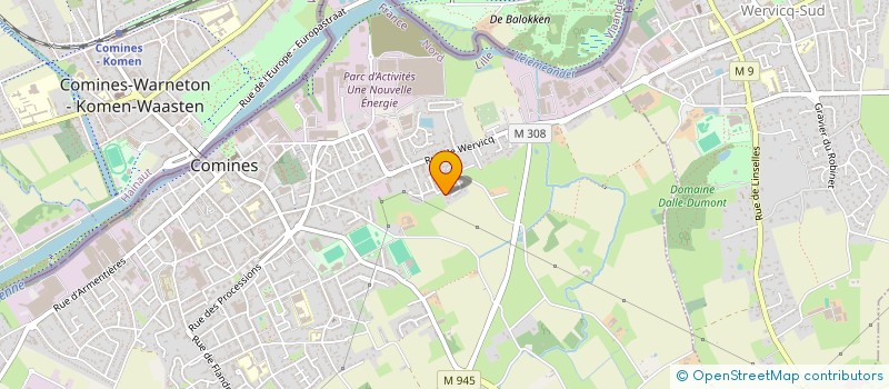 localisation de l'entreprise SCI QUOILIN  COMINES