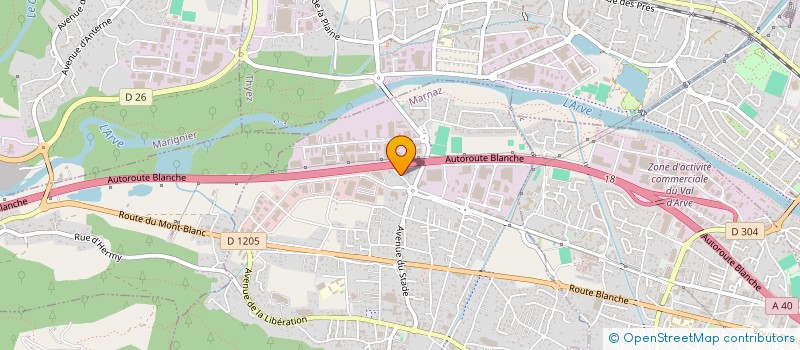 localisation de l'entreprise SCI QVX  MARNAZ