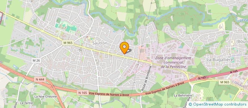 localisation de l'entreprise SCI R A  SAUTRON