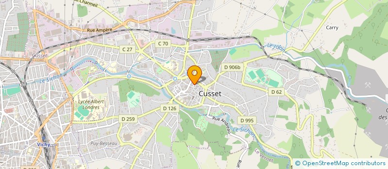 localisation de l'entreprise SCI R.A. à CUSSET