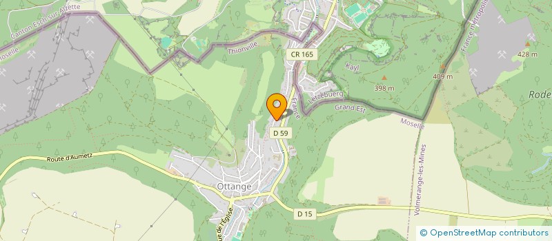localisation de l'entreprise SCI R&A  OTTANGE