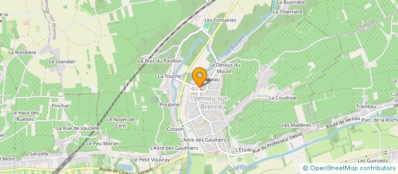 localisation de l'entreprise SCI R & A à VERNOU-SUR-BRENNE