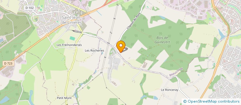 localisation de l'entreprise SCI R.A.C.S.  SAINT-LEGER-DE-LINIERES