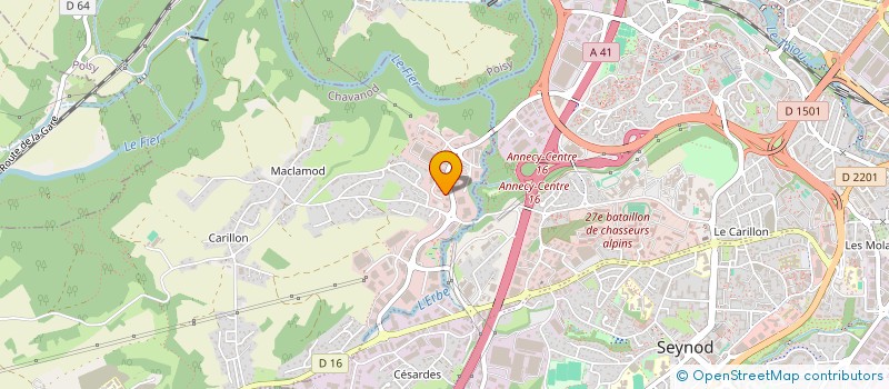 localisation de l'entreprise SCI R&A LE BOURGET  CHAVANOD