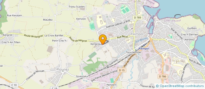 localisation de l'entreprise SCI R.A.S  PAIMPOL