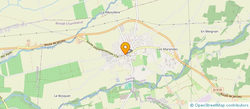 localisation de l'entreprise SCI R.A.S.  JARCIEU