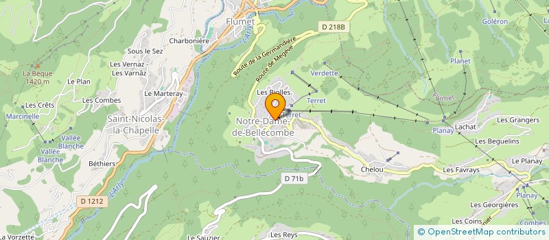 localisation de l'entreprise SCI R.A.S.  NOTRE-DAME-DE-BELLECOMBE