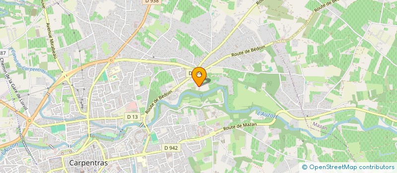 localisation de l'entreprise SCI R.B.2  CARPENTRAS