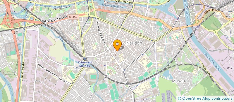 localisation de l'entreprise SCI R.B.  STRASBOURG