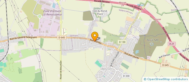 localisation de l'entreprise SCI R.B.  ABSCON