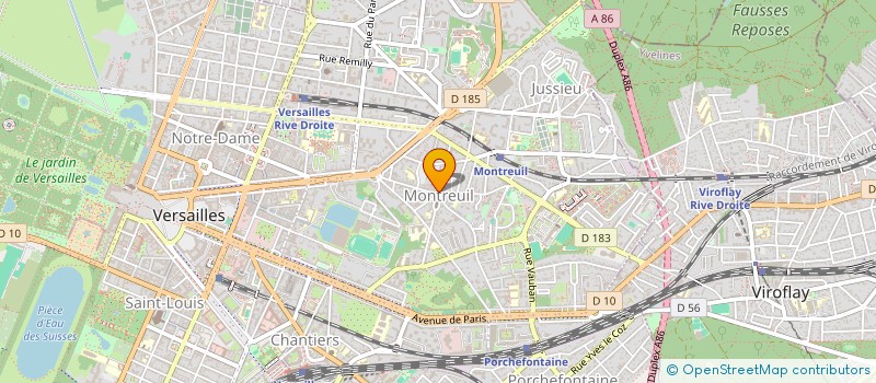 localisation de l'entreprise SCI R.B à VERSAILLES