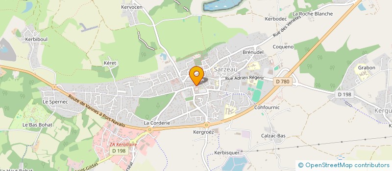 localisation de l'entreprise SCI R.B.L.H.  SARZEAU