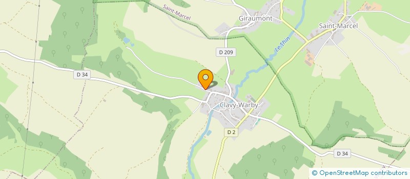 localisation de l'entreprise SCI R.C.A.  CLAVY-WARBY