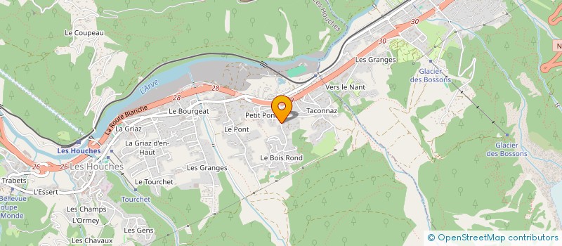 localisation de l'entreprise SCI R.C.H.  LES HOUCHES