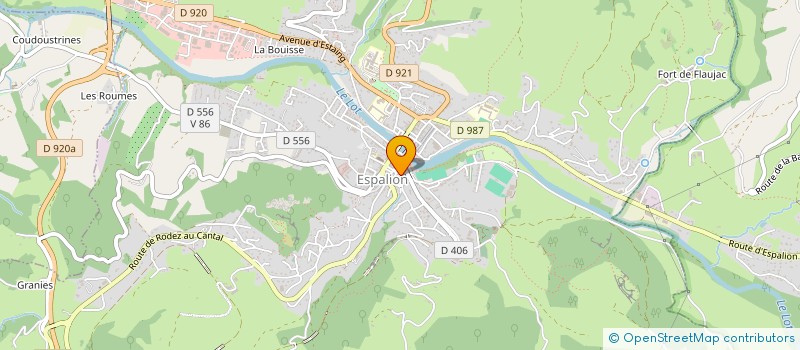 localisation de l'entreprise SCI R C PUECH  ESPALION