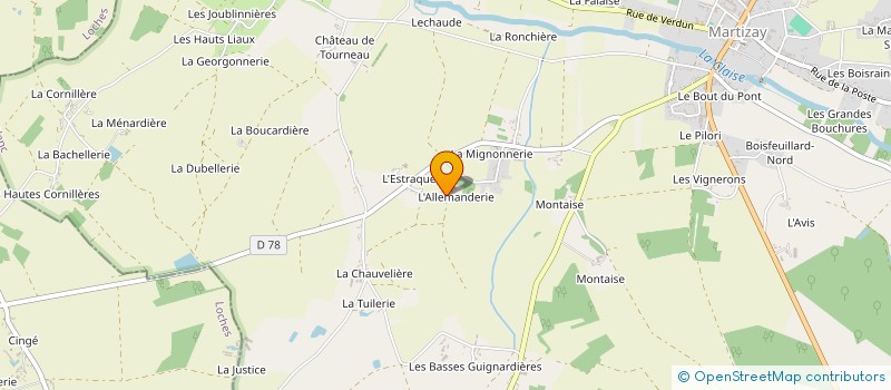 localisation de l'entreprise SCI R.C.T.F à MARTIZAY