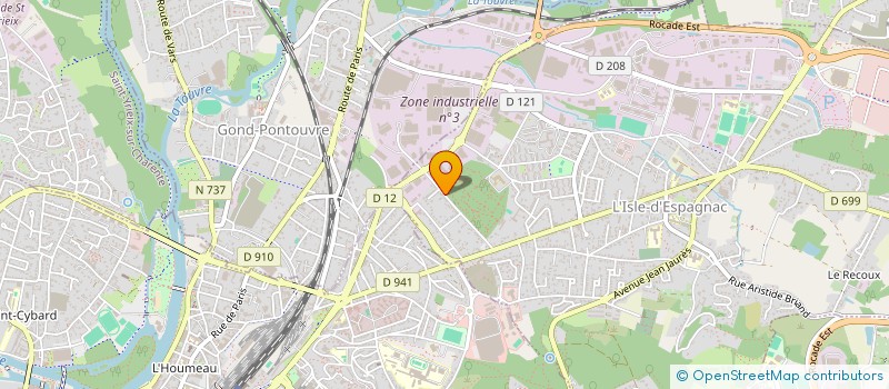 localisation de l'entreprise SCI R.CHAMOULEAU ET FILS ET FILLE  L'ISLE-D'ESPAGNAC