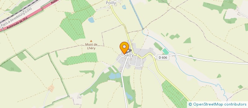 localisation de l'entreprise SCI R&CO2  SARCY