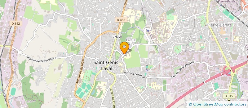 localisation de l'entreprise SCI R.D.B  SAINT-GENIS-LAVAL