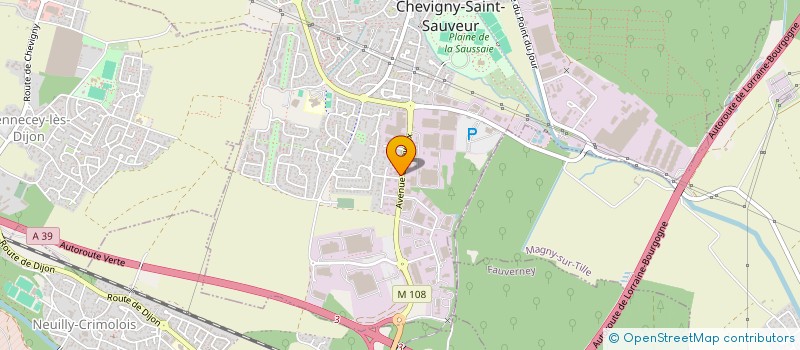 localisation de l'entreprise SCI R.D.F  CHEVIGNY-SAINT-SAUVEUR