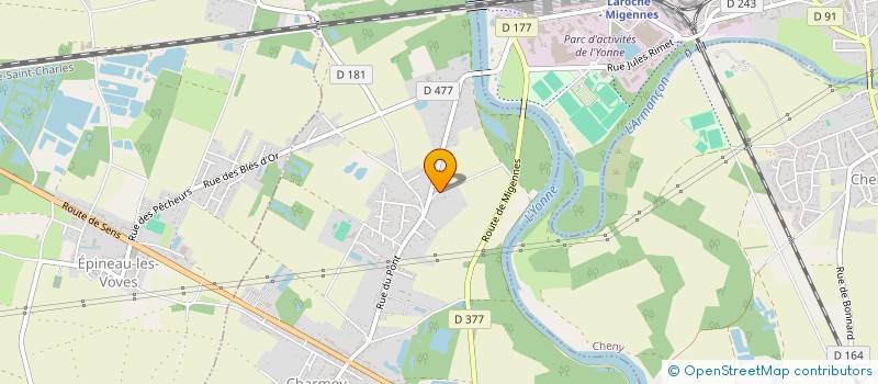 localisation de l'entreprise SCI R.D.H  CHARMOY