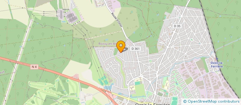 localisation de l'entreprise SCI R.D.INVEST à OZOIR-LA-FERRIERE