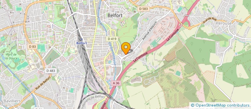 localisation de l'entreprise SCI R.D.R.  BELFORT