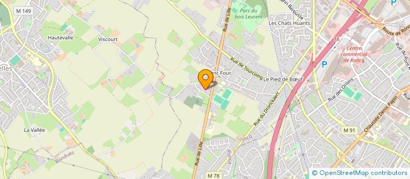 localisation de l'entreprise SCI R.D.V à RONCQ