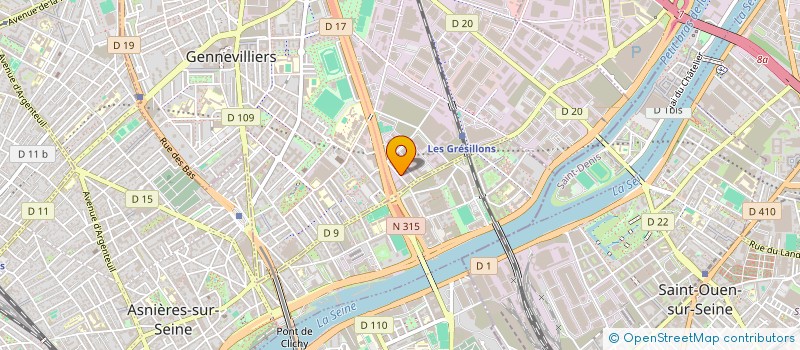 localisation de l'entreprise SCI R.DUBOST à GENNEVILLIERS