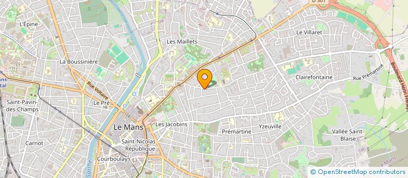 localisation de l'entreprise SCI R.E.  LE MANS