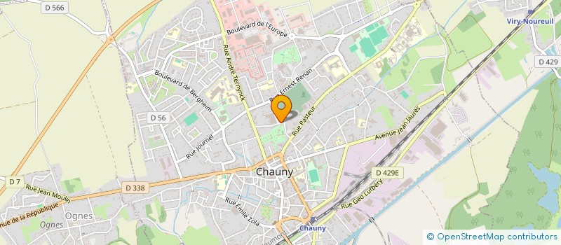 localisation de l'entreprise SCI R.E.A.U. à CHAUNY
