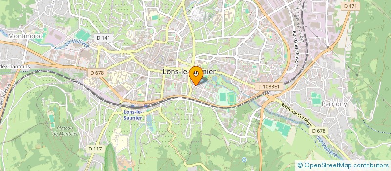 localisation de l'entreprise SCI R.E.M. 2004  LONS-LE-SAUNIER