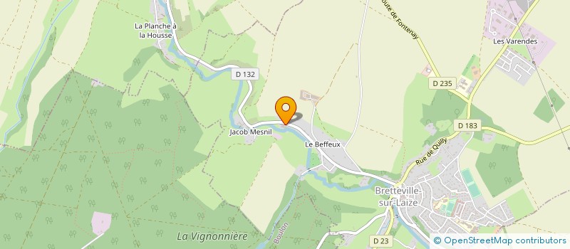 localisation de l'entreprise SCI R.E.R à BRETTEVILLE-SUR-LAIZE