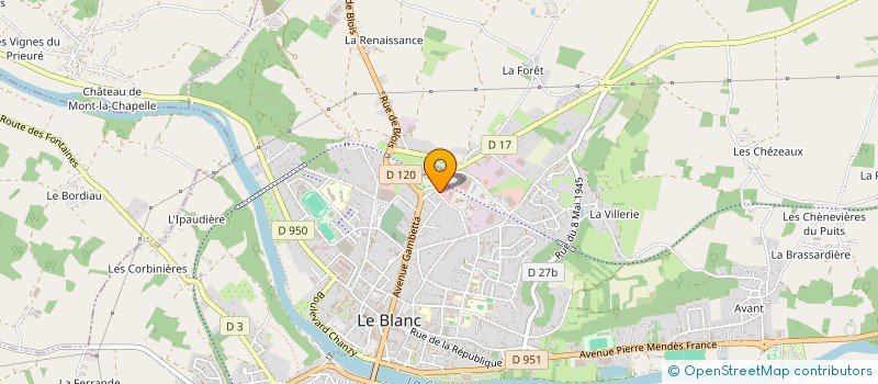 localisation de l'entreprise SCI R EN RE à LE BLANC