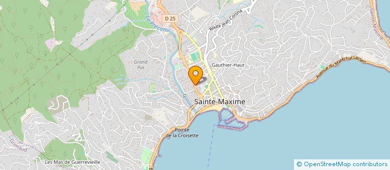 localisation de l'entreprise SCI R ET D à SAINTE-MAXIME