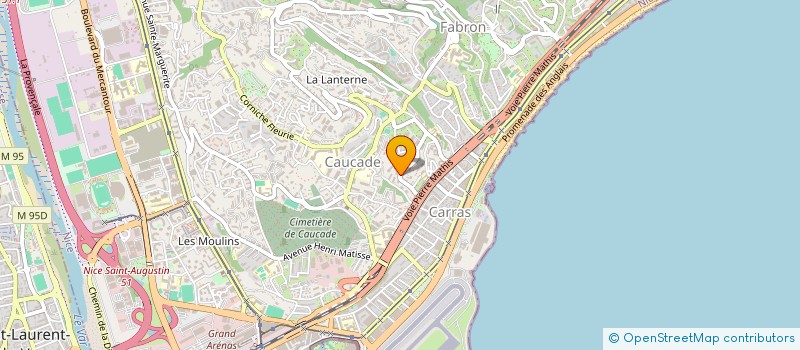 localisation de l'entreprise SCI R ET F à NICE