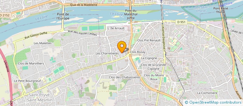 localisation de l'entreprise SCI R ET L  ORLEANS