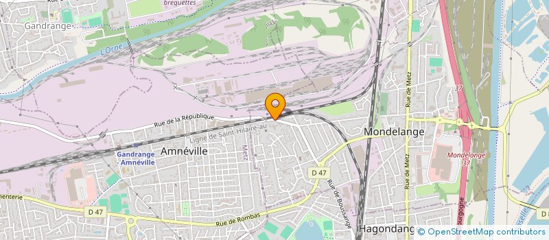 localisation de l'entreprise SCI R.F. 93 à MONDELANGE