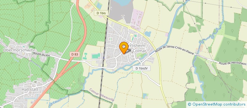localisation de l'entreprise SCI R.F.K.  HERRLISHEIM-PRES-COLMAR