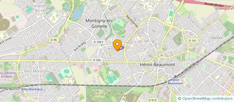 localisation de l'entreprise SCI R.F.M IMMO à HENIN-BEAUMONT