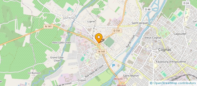 localisation de l'entreprise SCI R-FAMILLY à COGNAC