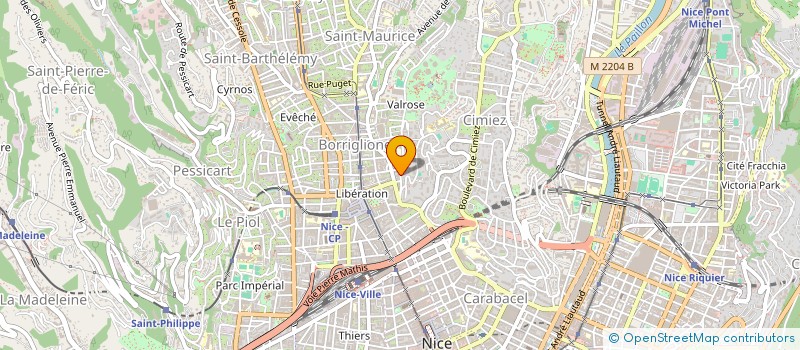 localisation de l'entreprise SCI R.G à NICE