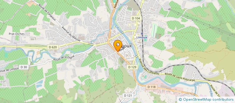 localisation de l'entreprise SCI R.G. à LIMOUX