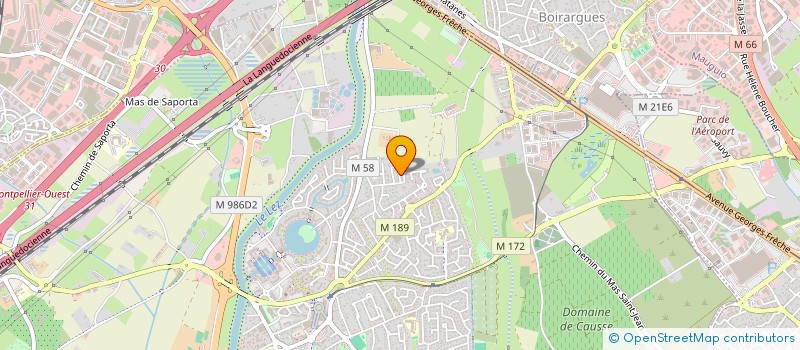 localisation de l'entreprise SCI R.G. à LATTES