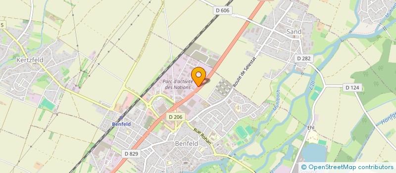 localisation de l'entreprise SCI R.G.  BENFELD