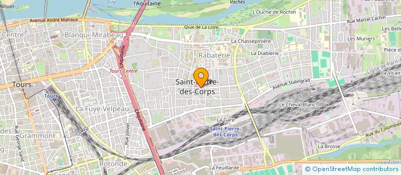 localisation de l'entreprise SCI R.G  SAINT-PIERRE-DES-CORPS