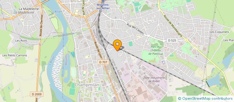 localisation de l'entreprise SCI R.G.R.  YZEURE