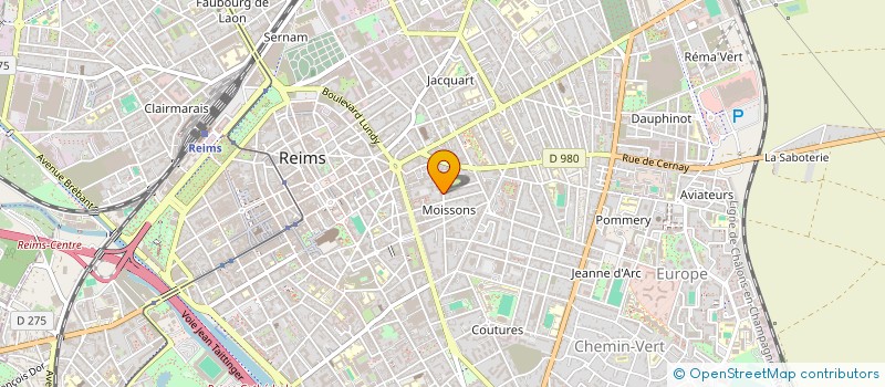 localisation de l'entreprise SCI R. GRIFFART  REIMS