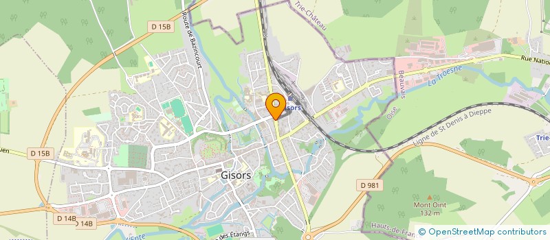 localisation de l'entreprise SCI R.H à GISORS